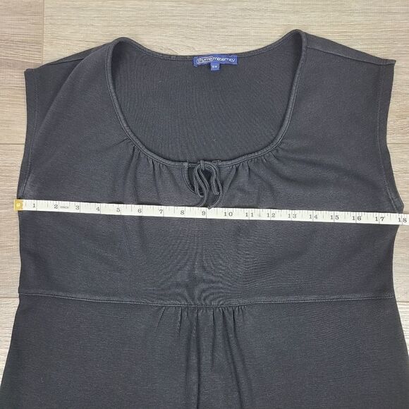 Thyme Maternity Black Scoop Neck Sleeveless T-Shirt Medium - Picture 10 of 13